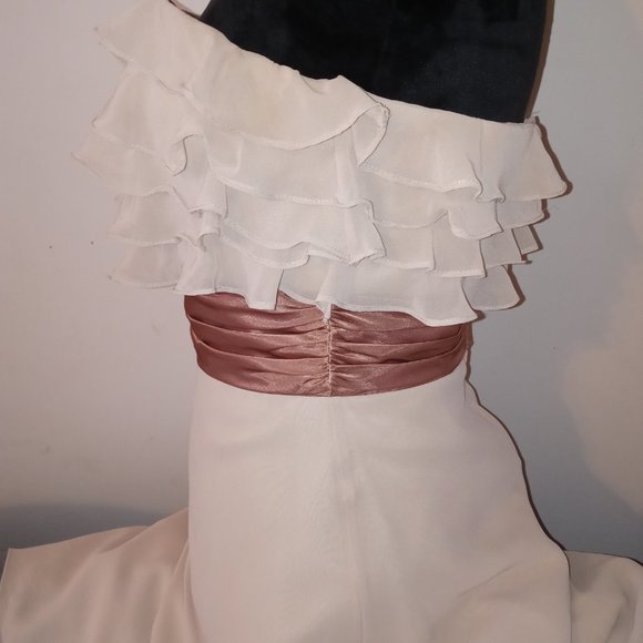 Taupe and Brown Dress - Picture 3 of 5